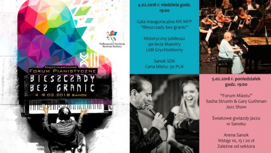 SANOK: Wielkie wydarzenie kulturalne. Międzynarodowe Forum Pianistyczne „Bieszczady Bez Granic”