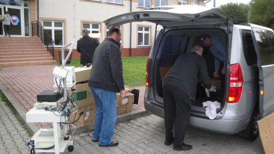 Nowe narzędzia i sprzęty od niemieckich gości dla sanockiego szpitala (ZDJĘCIA)