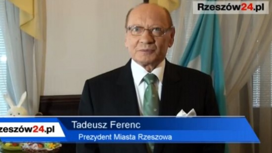 Prezydent Miasta Rzeszowa składa najserdeczniejsze życzenia wielkanocne (FILM)